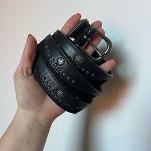 Free People Black Studded Belt